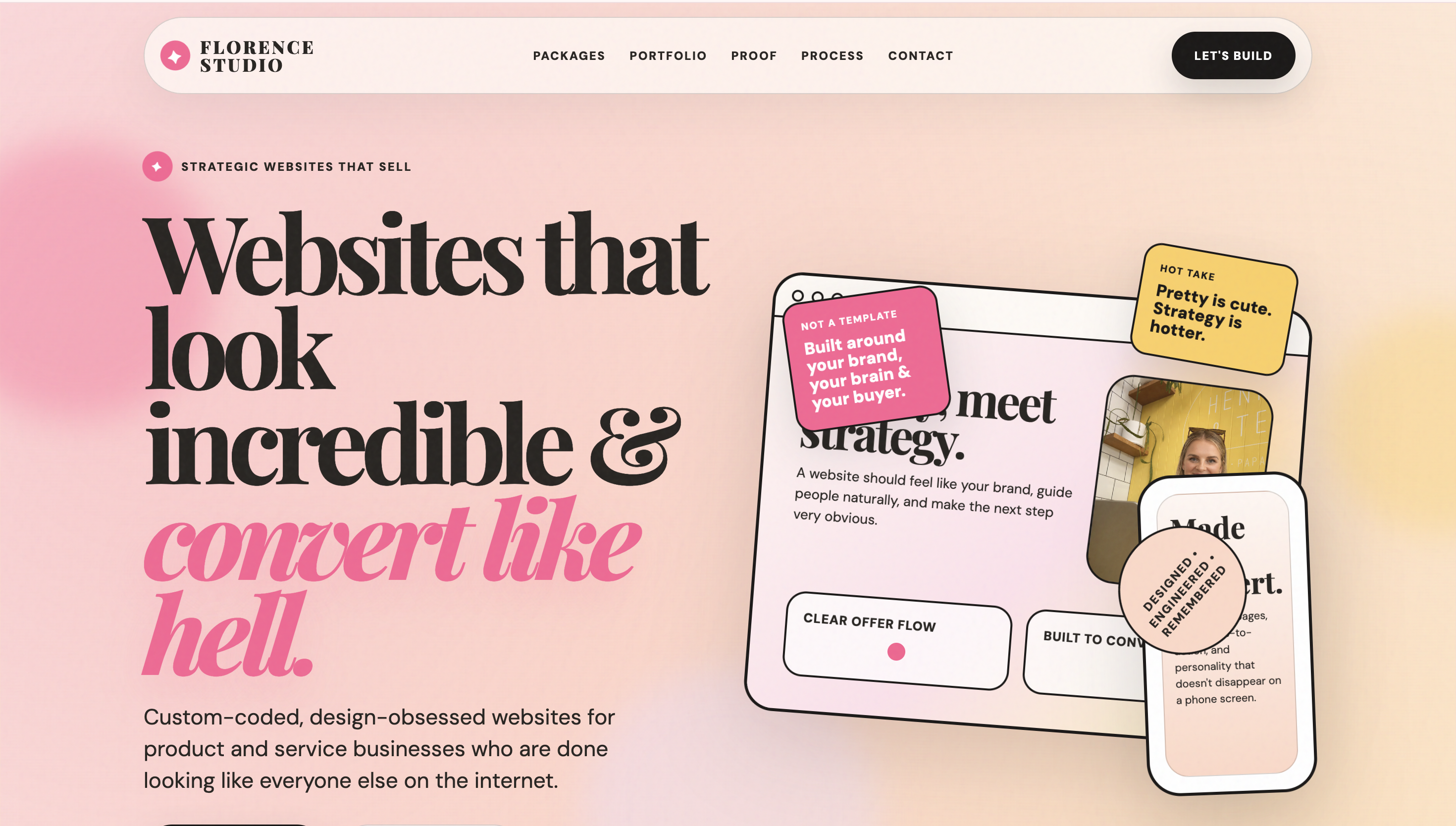 Florence Studio website screenshot